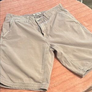 Calvin Klein Tan Cargo Shorts Washed Cotton Blend